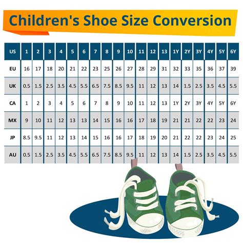 kids shoe size to jp converter